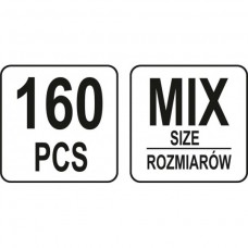 Set 160 accesorii conectat si izolat electric Yato..